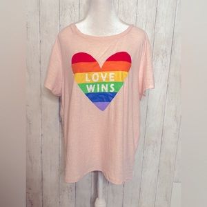 LOVE WINS! Pride T-Shirt- NWT Size 1X
